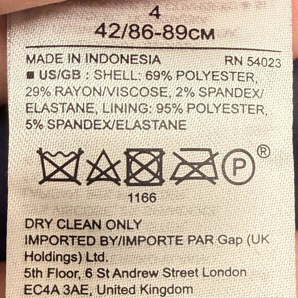 BANANA REPUBLIC Women's EUC Black Watch Plaid Blazer | Size 4 - Picture 5 of 7